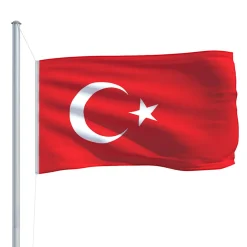 vidaXL Vlag Turkije 90x150 cm