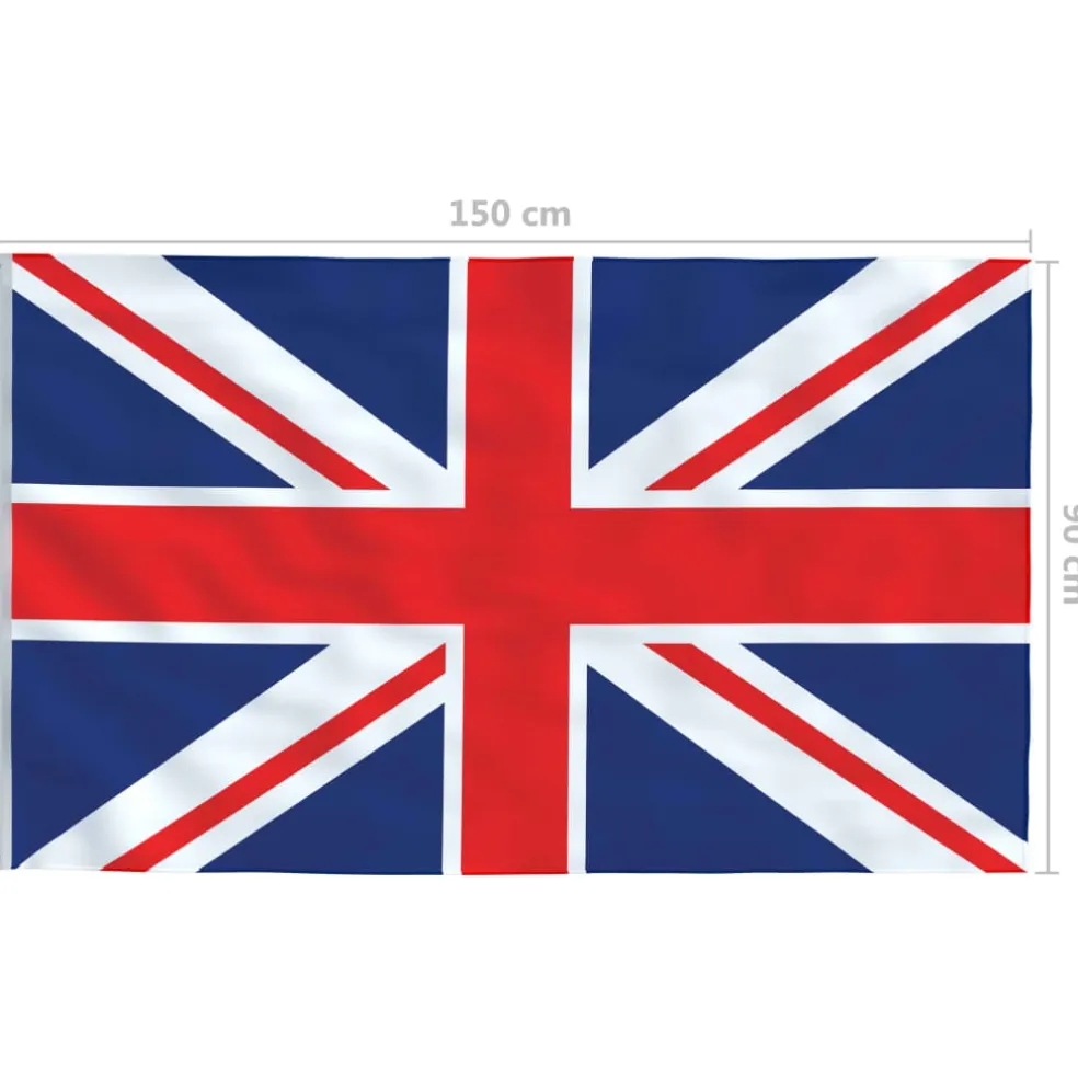 vidaXL Vlag Verenigd Koninkrijk 90x150 cm