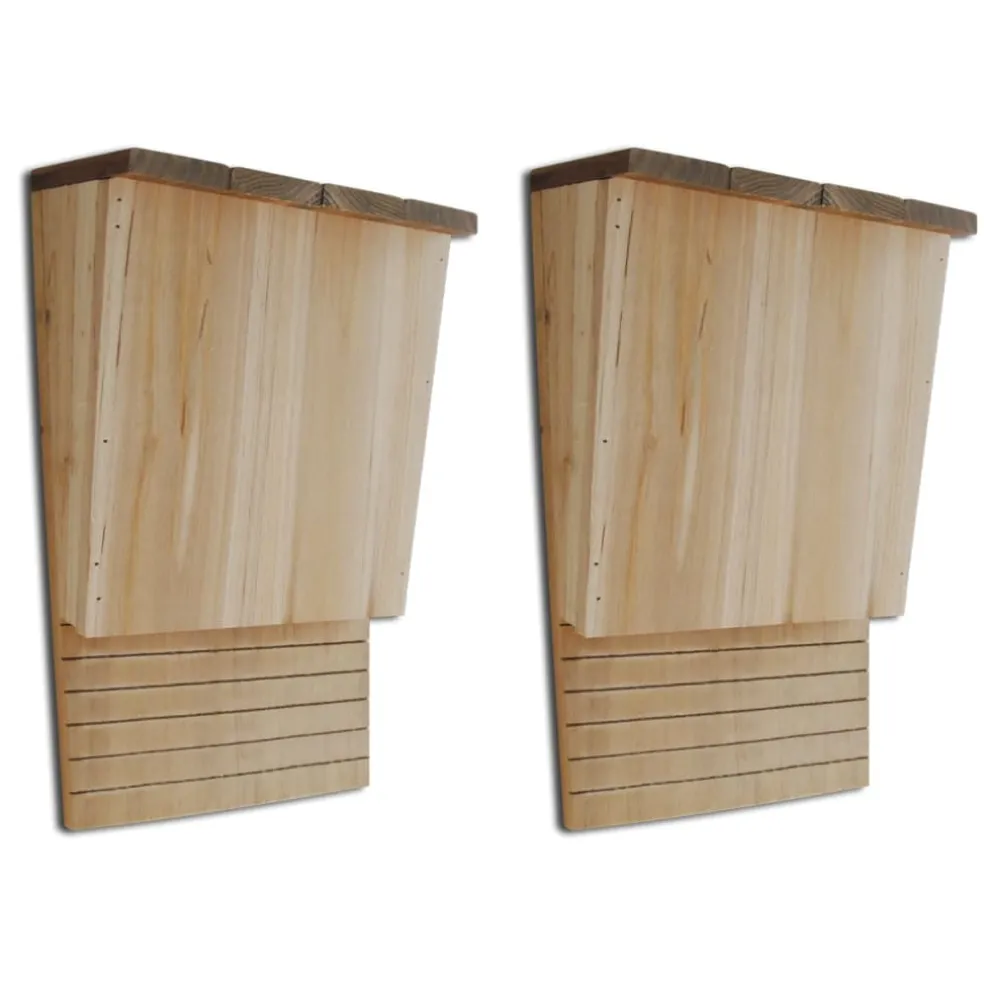 vidaXL Vleermuizenkasten 2 st 22x12x34 cm