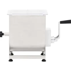 vidaXL Vleesmixer met bak roestvrij staal zilverkleurig