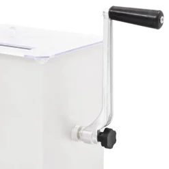 vidaXL Vleesmixer met deksel handmatig roestvrij staal zilverkleurig