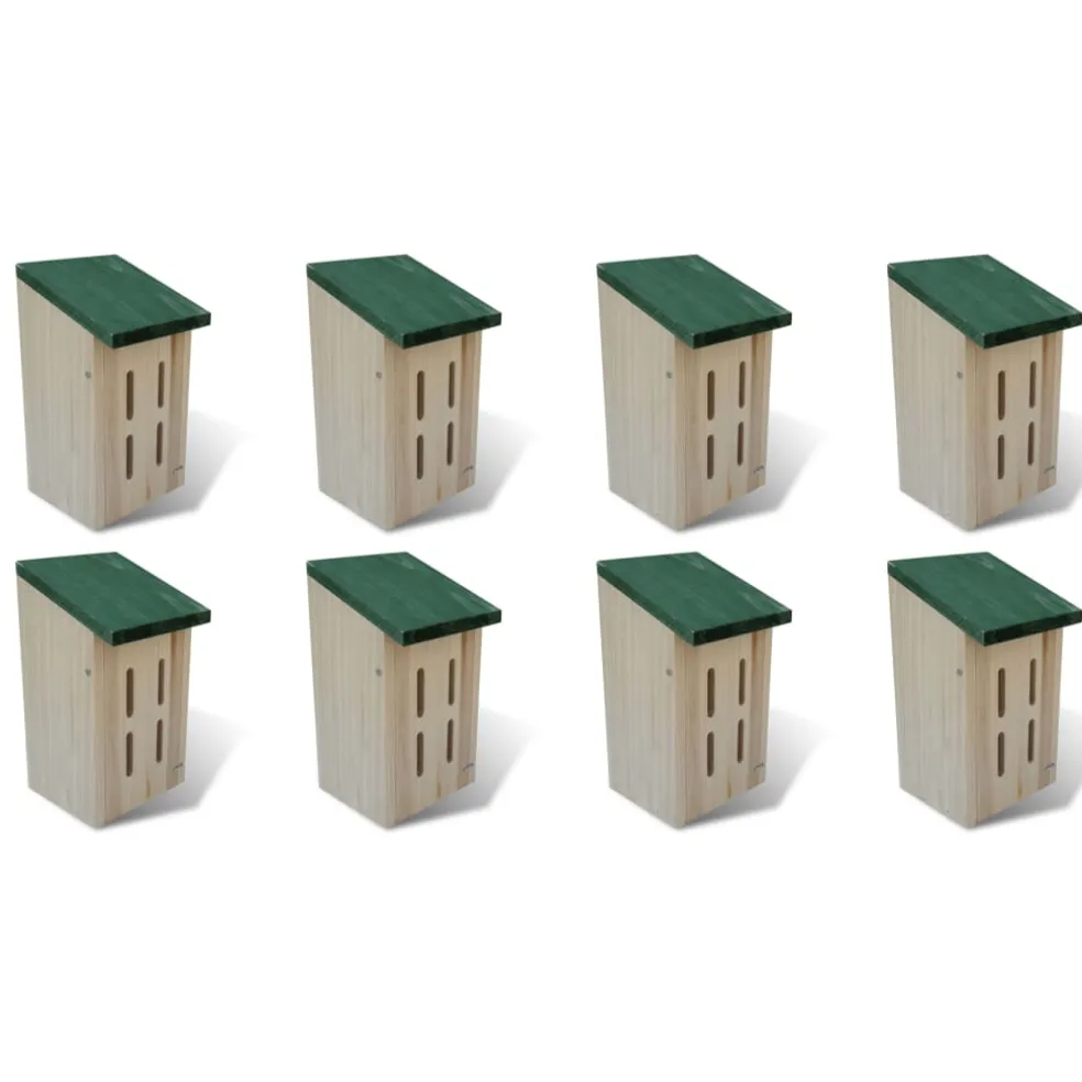 vidaXL Vlinderkasten 8 st 14x15x22 cm hout