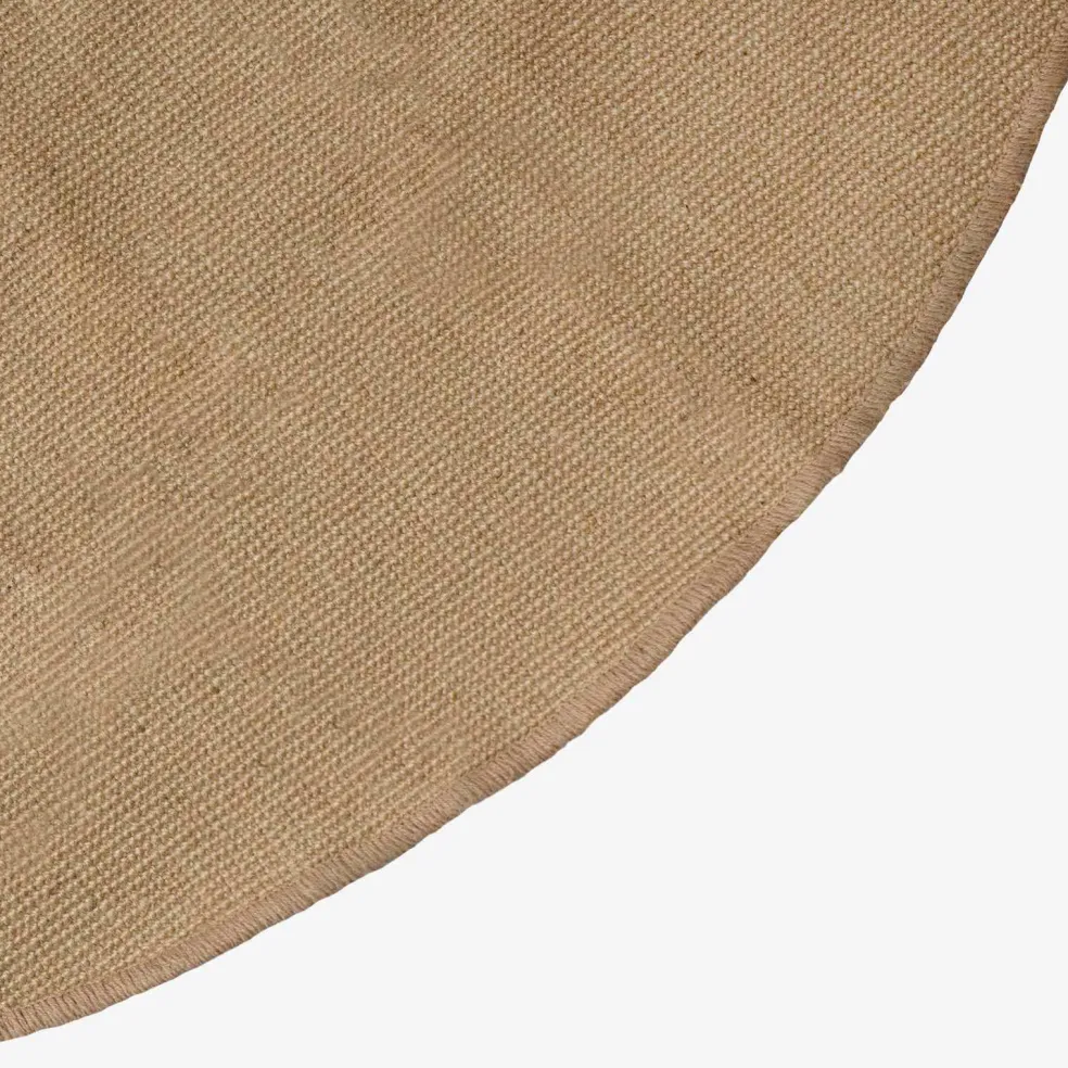 vidaXL Vloerkleden Naturel Ø 90 cm Jute