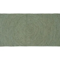 vidaXL Vloerkleden Olijfgroen 60 x 110 cm Jute