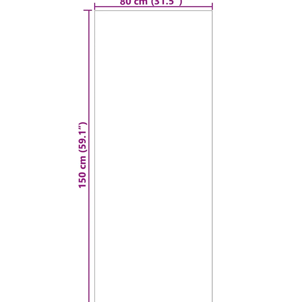 vidaXL Vloerkleden Rechthoekig SIROLO Antraciet 150 x 80 cm Polyester