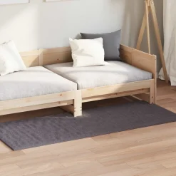 vidaXL Vloerkleden Rechthoekig SIROLO Antraciet 150 x 80 cm Polyester