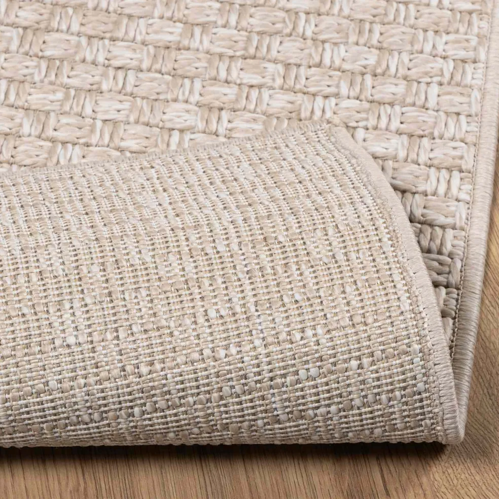 vidaXL Vloerkleden Rechthoekig FARO Crème 150 x 80 cm Polyester