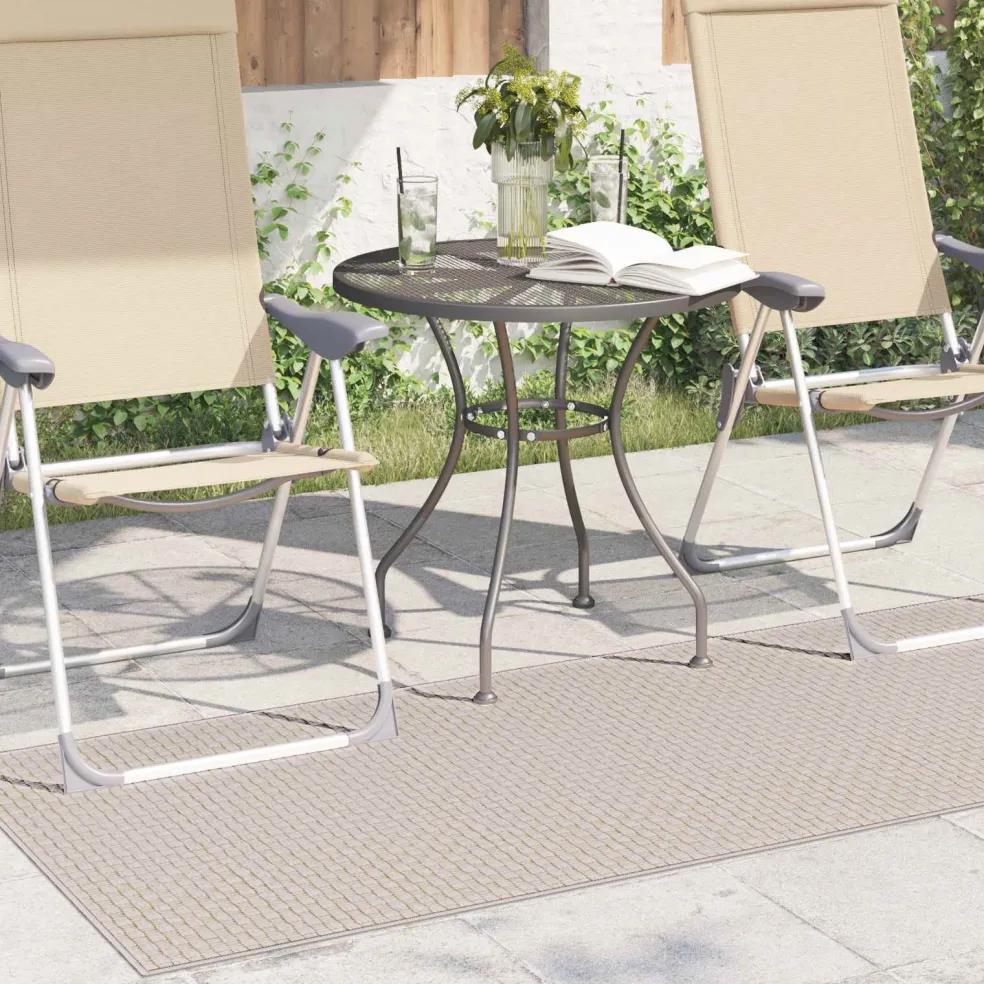 vidaXL Vloerkleden Rechthoekig FARO Crème 150 x 80 cm Polyester