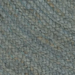 vidaXL Vloerkleed handgemaakt rond 90 cm jute olijfgroen