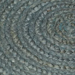 vidaXL Vloerkleed handgemaakt rond 90 cm jute olijfgroen