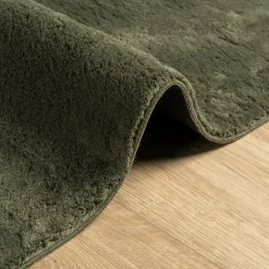 vidaXL Vloerkleed HUARTE laagpolig zacht wasbaar 60x110 cm bosgroen