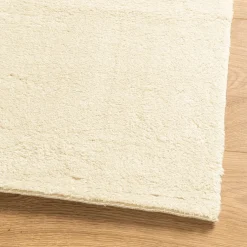 vidaXL Vloerkleed HUARTE laagpolig zacht wasbaar 60x110 cm crème