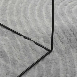 vidaXL Vloerkleed IZA laagpolig Scandinavisch 80x150 cm grijs