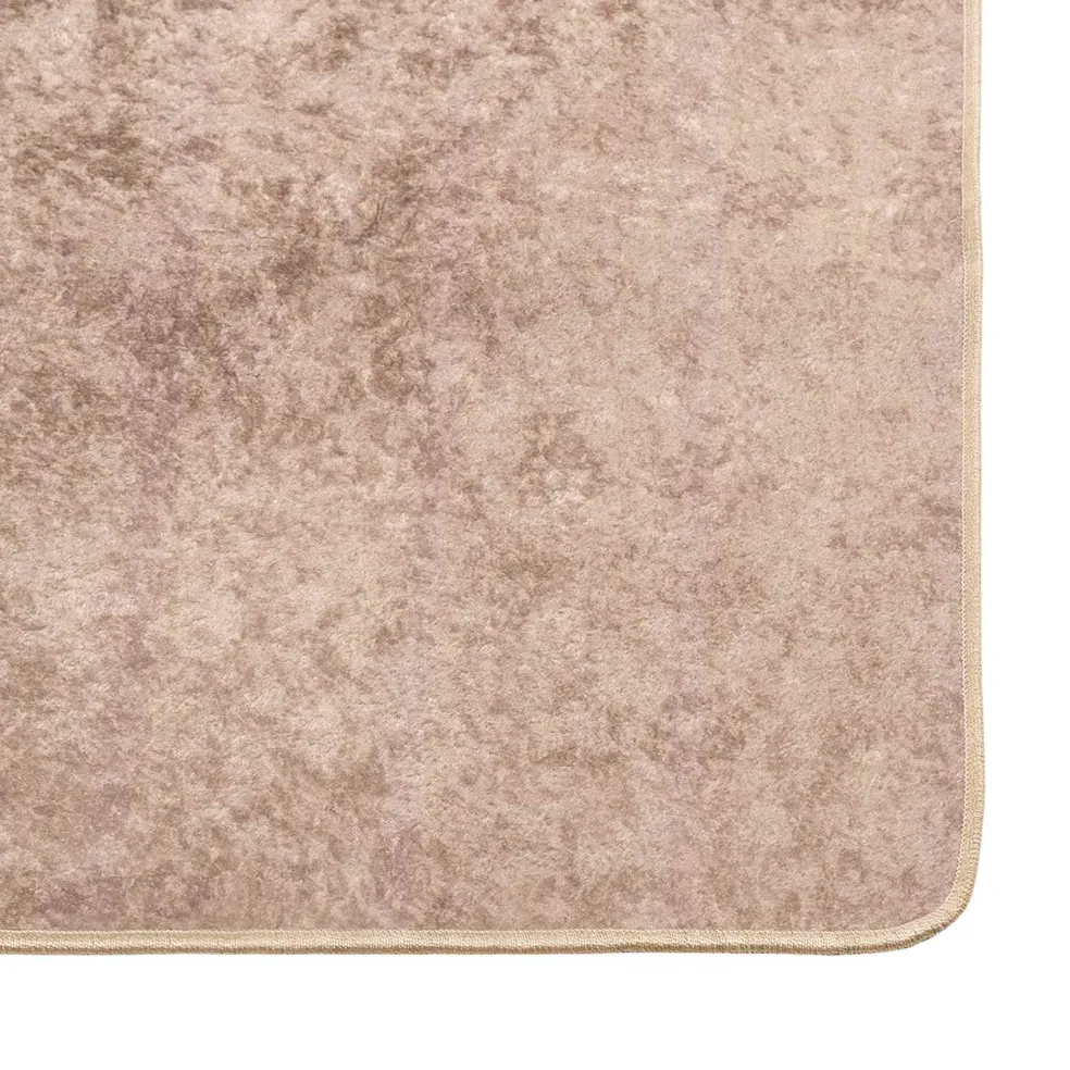 vidaXL Vloerkleedloper MARSA Zand 50 x 100 cm Polyester en PVC