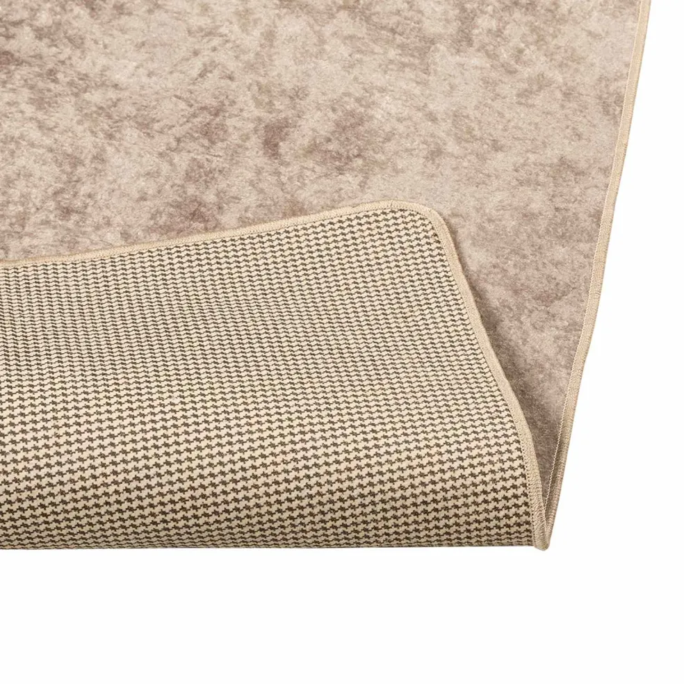 vidaXL Vloerkleedloper MARSA Beige 50 x 100 cm Polyester en PVC