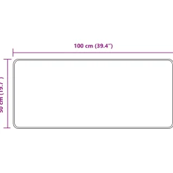 vidaXL Vloerkleedloper MARSA Beige 50 x 100 cm Polyester en PVC