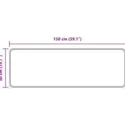 vidaXL Vloerkleedloper MARSA Bosgroen 50 x 150 cm Polyester en PVC
