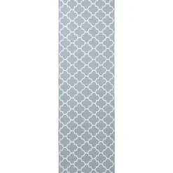 vidaXL Vloerkleedloper ORIZ 1150 gsm Grijs en Wit 100% polyestervilt