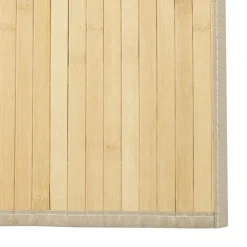 vidaXL Vloerkleed rechthoekig 60x100 cm bamboe lichtnaturel