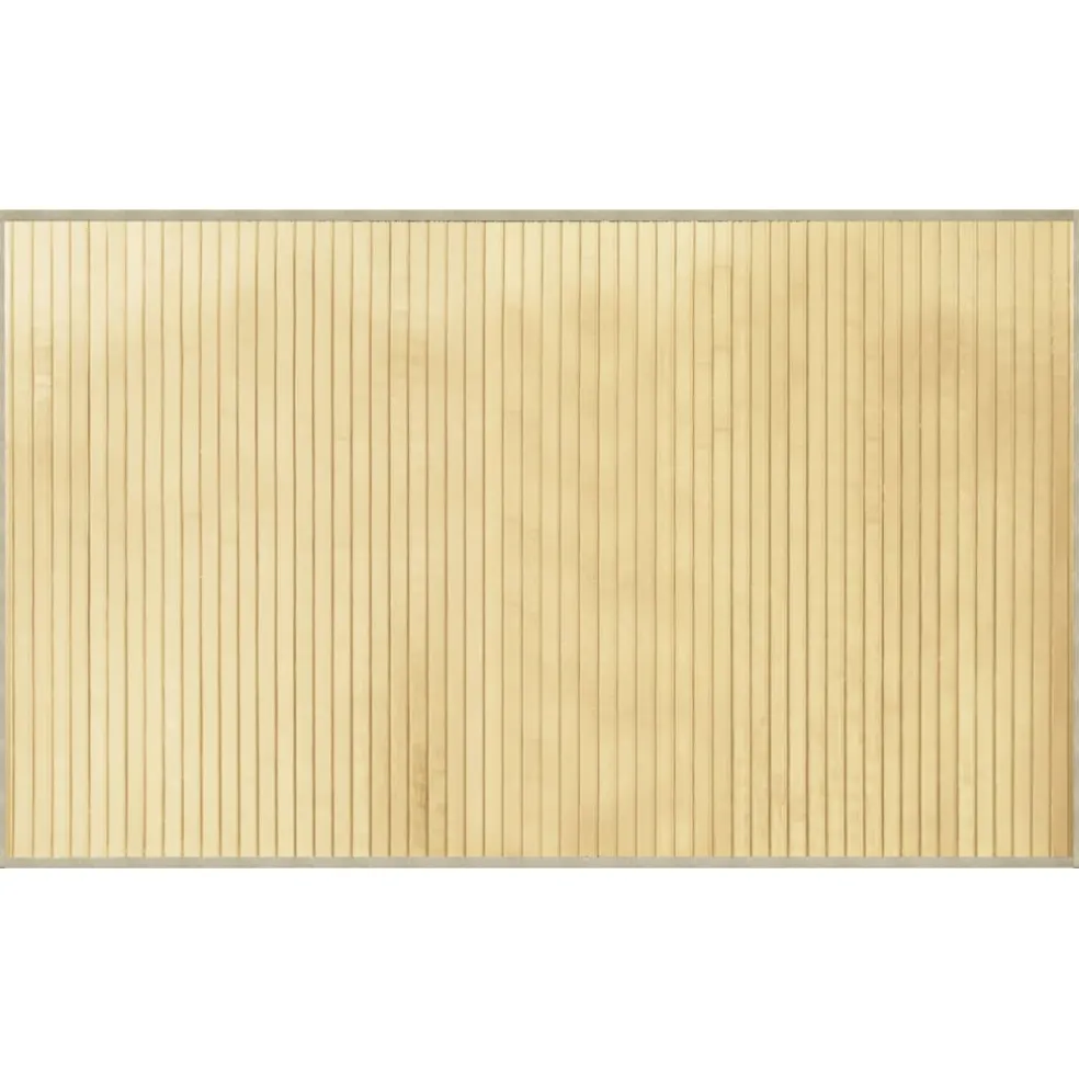 vidaXL Vloerkleed rechthoekig 60x100 cm bamboe lichtnaturel