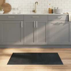 vidaXL Vloerkleed rechthoekig 60x100 cm bamboe grijs