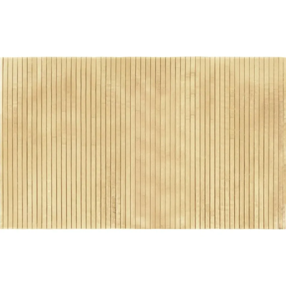 vidaXL Vloerkleed rechthoekig 60x100 cm bamboe lichtnaturel