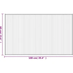 vidaXL Vloerkleed rechthoekig 60x100 cm bamboe bruin
