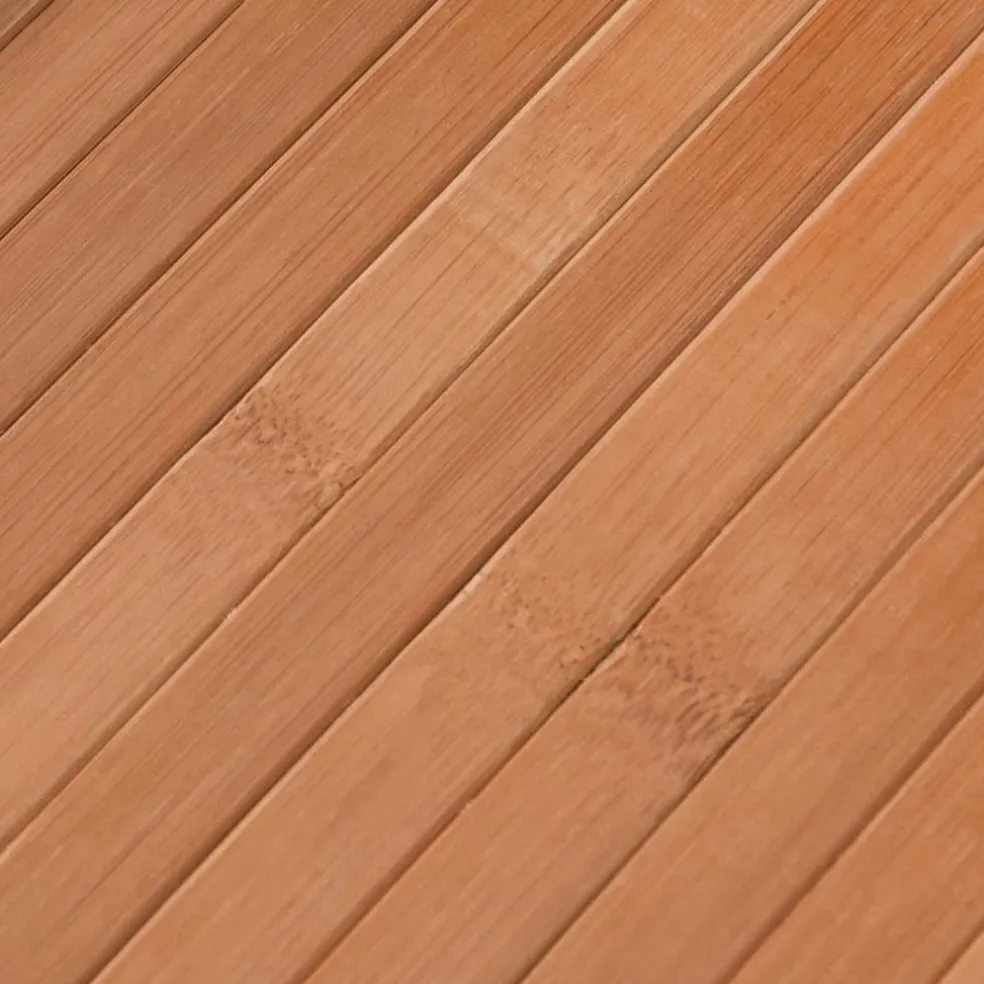 vidaXL Vloerkleed rond 60 cm bamboe naturel