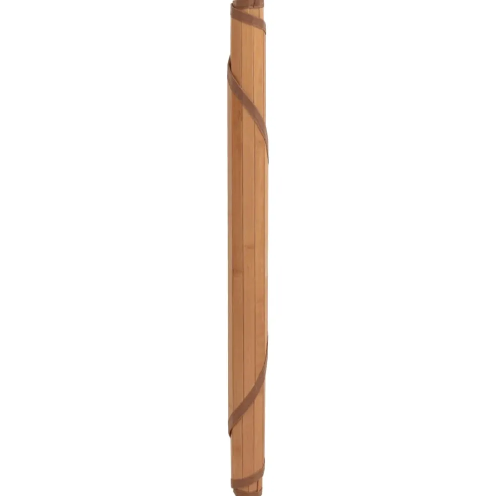 vidaXL Vloerkleed rond 60 cm bamboe naturel