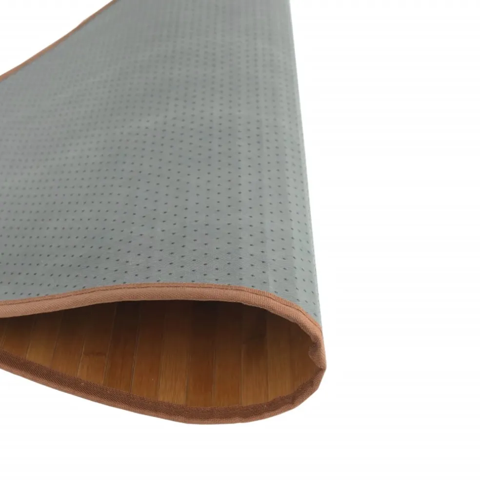 vidaXL Vloerkleed rond 60 cm bamboe naturel