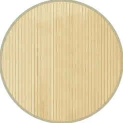 vidaXL Vloerkleed rond 60 cm bamboe lichtnaturel