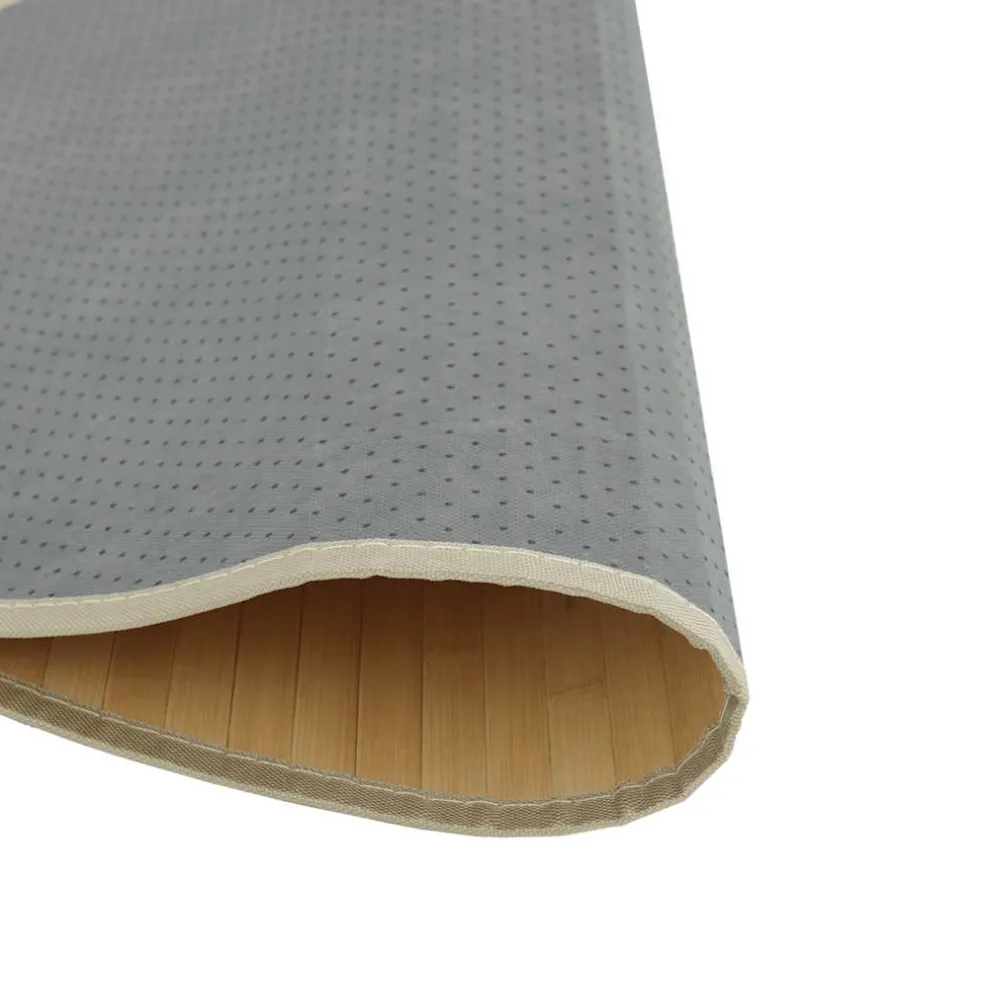 vidaXL Vloerkleed rond 60 cm bamboe lichtnaturel