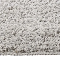 vidaXL Vloerkleed shaggy anti-slip 80x150 cm lichtgrijs