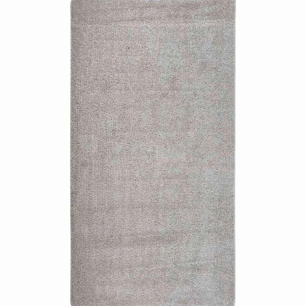 vidaXL Vloerkleed shaggy anti-slip 80x150 cm lichtgrijs