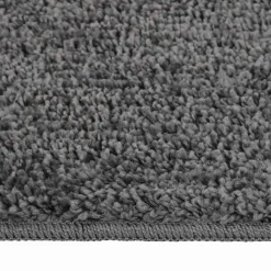 vidaXL Vloerkleed shaggy anti-slip 80x150 cm donkergrijs
