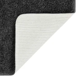 vidaXL Vloerkleed shaggy anti-slip 80x150 cm donkergrijs