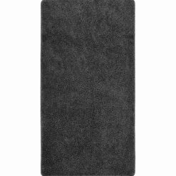 vidaXL Vloerkleed shaggy anti-slip 80x150 cm donkergrijs