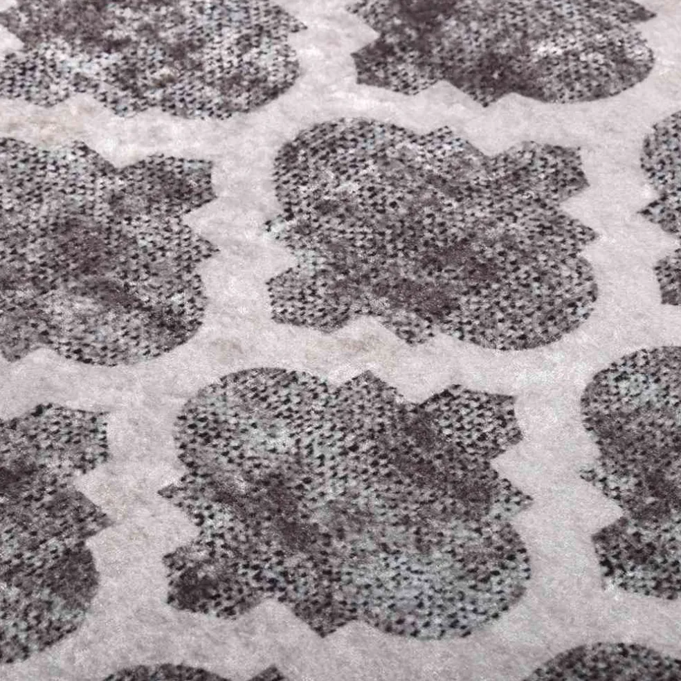 vidaXL Vloerkleed wasbaar anti-slip 80x150 cm meerkleurig