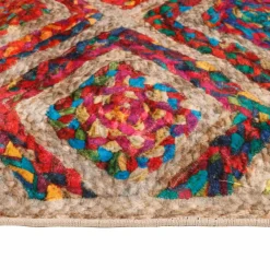 vidaXL Vloerkleed wasbaar 80x150 cm meerkleurig