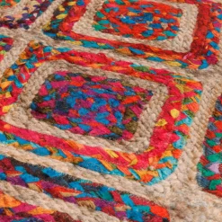 vidaXL Vloerkleed wasbaar 80x150 cm meerkleurig