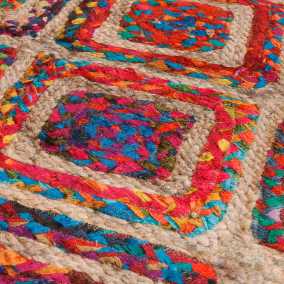 vidaXL Vloerkleed wasbaar 80x150 cm meerkleurig