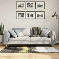 vidaXL Vloerkleed wasbaar 80x150 cm meerkleurig