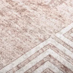 vidaXL Vloerkleed wasbaar 80x150 cm beige