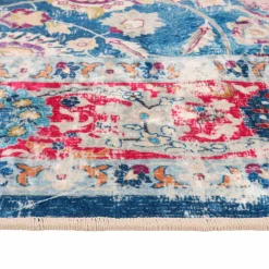 vidaXL Vloerkleed wasbaar 80x150 cm meerkleurig