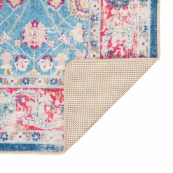 vidaXL Vloerkleed wasbaar 80x150 cm meerkleurig
