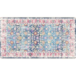 vidaXL Vloerkleed wasbaar 80x150 cm meerkleurig