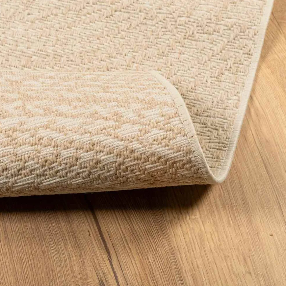 vidaXL Vloerkleed ZIZUR beige binnen en buiten 60x110 cm jute look