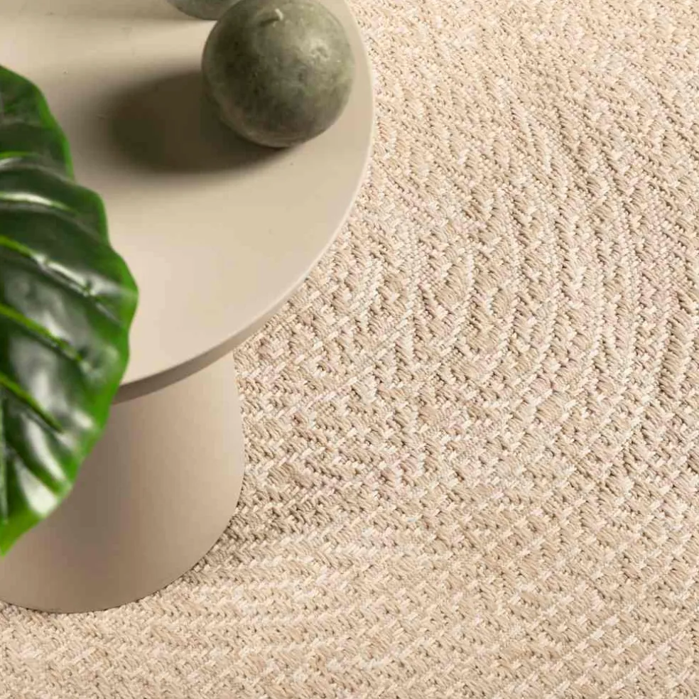 vidaXL Vloerkleed ZIZUR beige binnen en buiten 60x110 cm jute look