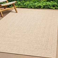 vidaXL Vloerkleed ZIZUR beige binnen en buiten 80x150 cm jute look