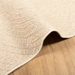 vidaXL Vloerkleed ZIZUR beige binnen en buiten 120x120 cm jute look